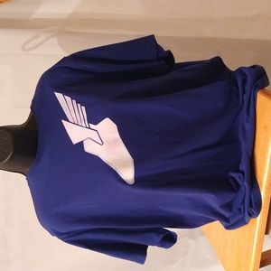 Ladies purple under armor run t-shirt fitted size extra large